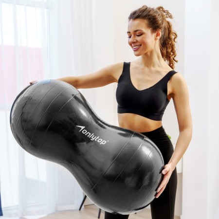 Fitball oval Onlytop, 77x40x40 cm, 900 g, Mix color-7