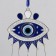 Wind music metal, plastic from the evil eye "Eye with 5 blue bells" 42x11x2.8 cm