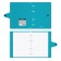 A notebook on the rings A5, 80 sheets in the Erichkrause "Glance Vivid", plastic cover, offset block, whiteness 100%, mix