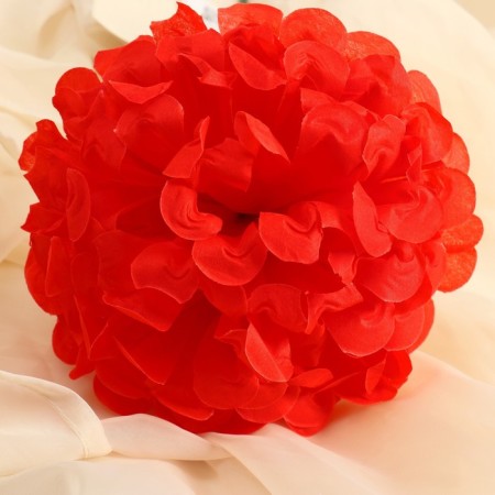 Artificial flowers "Royal geranium" 16x60 cm, red-1