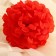 Artificial flowers "Royal geranium" 16x60 cm, red