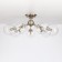 Ceiling chandelier CITILUX "Tommy" CL102171, 66.5x66.5x26 cm, 7x40W, E14, gray color gray