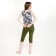Female set (T -shirt, Bridges), Khaki color, size 44