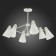 Ceiling EVOLUCE lamp. Sle103502-06. Biane. 6x40 watts, E14, 74x74x42 cm, white color