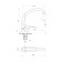 Kitchen mixer "PSM-Profsan" PSM-104-3, single-leaf, pour length 200 mm, chrome