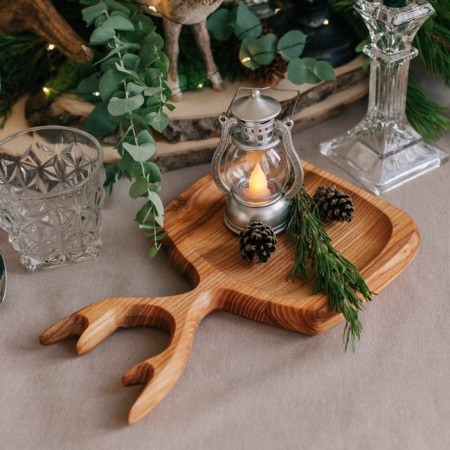Serve board "Horn", 30 x 20 cm, array of ash-4