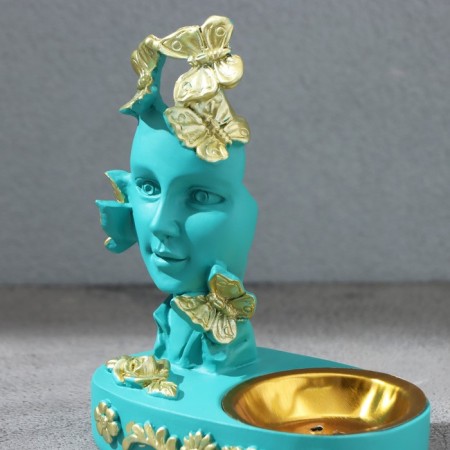 Caus -face "face", turquoise-2