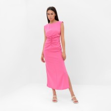 Платье женское с драпировкой MIST Summer time, розовый, р.44