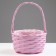Camping set, 31x16/40 cm, 25x14/35 cm, 21x12/30 cm, 3 pcs, pink, willow