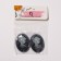 Kaboshon "Camea" oval (set 2 pcs.) 40 × 30 mm, color gray color