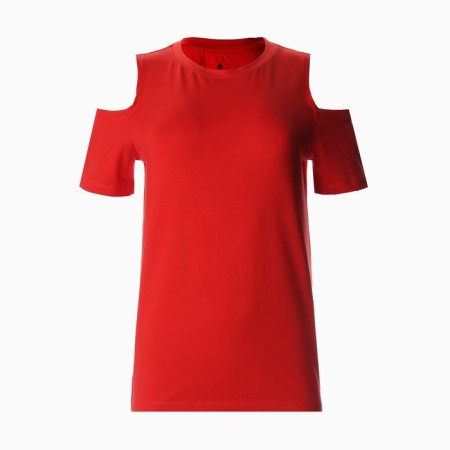 T -shirt female, red color, size 44 (m)-3