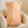 Soft toy "Bear" with heart, 115 cm, beige color