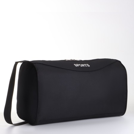 Sports bag with lightning, long belt, black color-1
