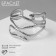 Bracelet Metal "Snake" narrow, silver color