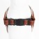 The ammunition set is soft, reflective, leash 120 x 2 cm, Osh 46-69 cm, brown