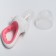 Nibbler for feeding, with silicone mesh, pink color