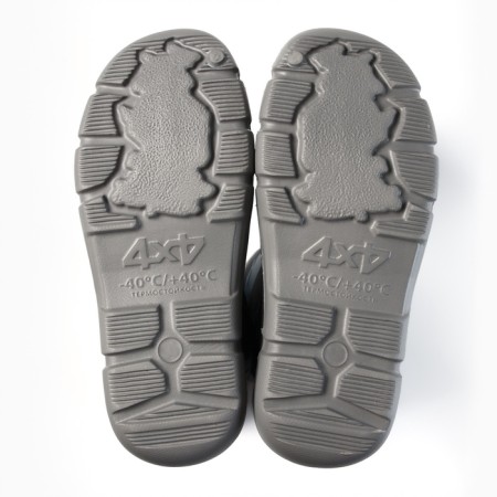 Welled Male Boots 4x4, gray color, size 41-2
