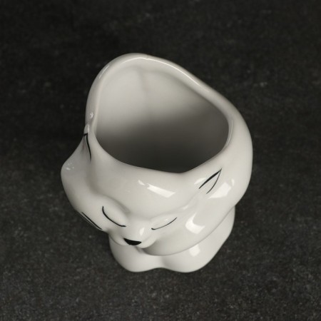 A glass under the toothbrush "cat" 8x10x12cm-3