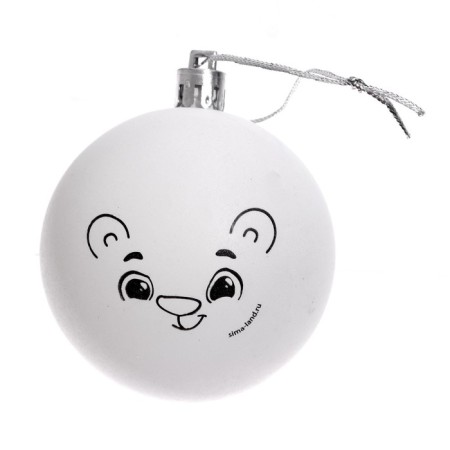 Set for creativity. Christmas balls for coloring “Make a desire”, set 6 pcs-6