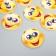 Button decorative tree "Smile Joy" 2.5x2.5 cm