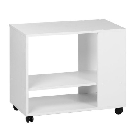 Bruno coffee table on wheels, 700x350x600, white-2