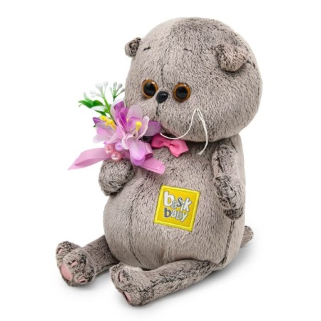 Soft toy "BABY BABY", with snowdrops, 20 cm-1