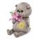 Soft toy "BABY BABY", with snowdrops, 20 cm