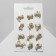 Brooch "Animals" Eastern horoscope, Mix shape, colored in matte gold (indivisible package 12 pcs., Price per pcs.)