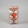Set of balls plastic D-6 cm, 16 pcs "Venus" pink gold