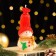 Decorative candle "Fairytale Snowman", 6.2x5x13.2 cm, red