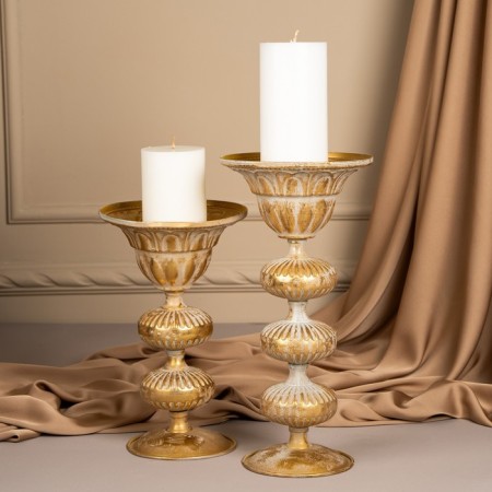 Summary Metal "Tier" for one candle 16 x 16 x 31 cm-11