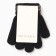 Children's gloves minku, black color, 13 cm