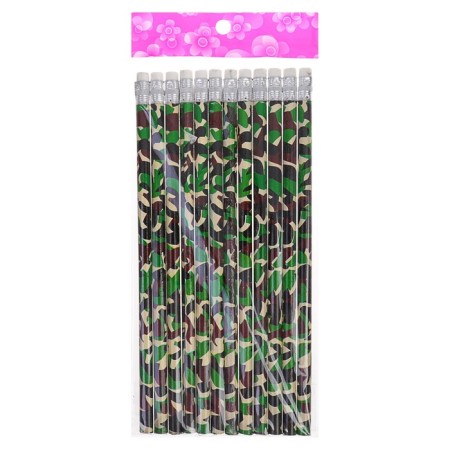 Black pencil with the eraser "Militari", firmness of NV-3