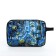 Lightning cosmetic bag, external pocket, blue color