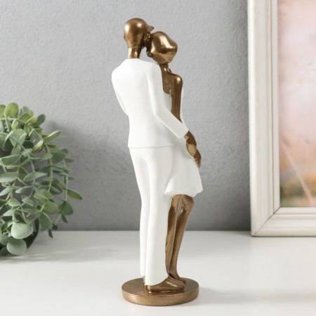 Souvenir Polystone "A couple of lovers" 7.5x7.5x24.5 cm-2