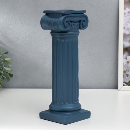 Polystone souvenir "Roman column" Blue 27x8x10cm-1