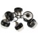 Jero chandelier 5x60W E27 Black/Gold 54x54x25cm SVK