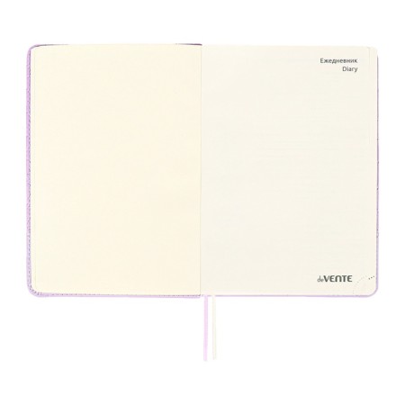 The diary is low, A5, 136 sheets, leatherette, Devente. Tailor, a solid cover with foam rubber, knife, perforation, liesse, block 70%, lilac-7