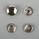 Installation button, omega (o-shaped), iron, d = 15 mm, silver color
