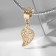 Suspension "sheet", color gold