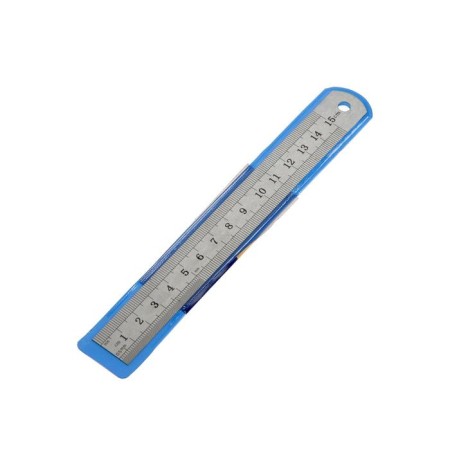 The line of the measuring tundra, metal, the scale is etched, 150 mm-2