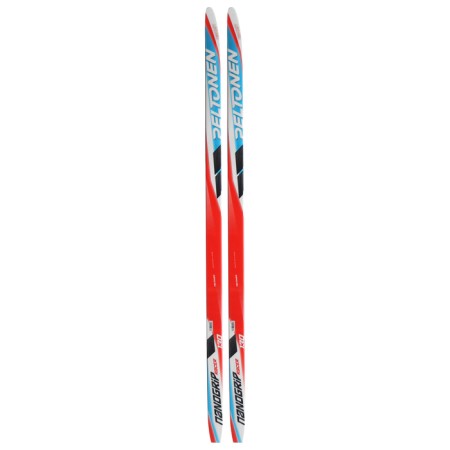 Plastic skis, 130 cm, with a notch, MIX color-12