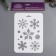 Plastic stencil "Snowflakes" 16x22 cm