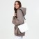 Bag Cross-Bodi with a zipper, white color