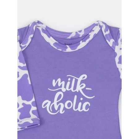 Body children's with a long sleeve Rant Milk-Aholic, height 68 cm, purple color-2