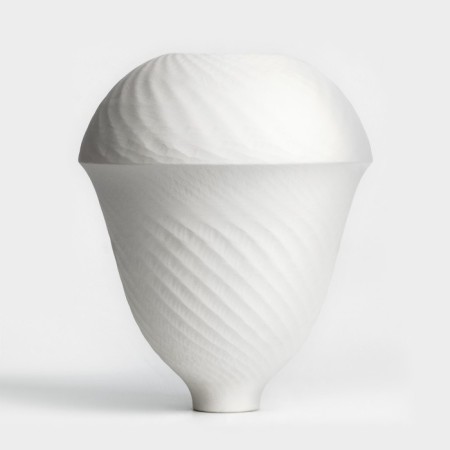 Vase for flowers decorative "Julia" color white 22 x 14 x 14 cm