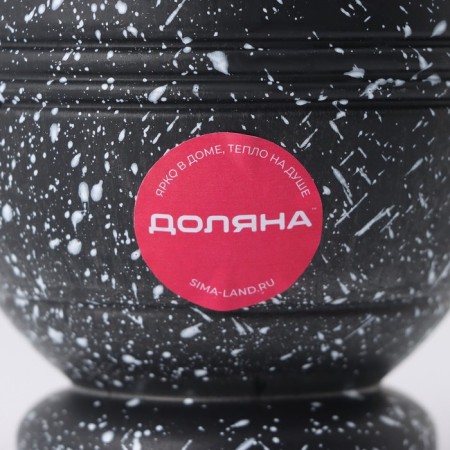 Stupa with pestle of the share "black marble", plastic, diameter 10 cm-5