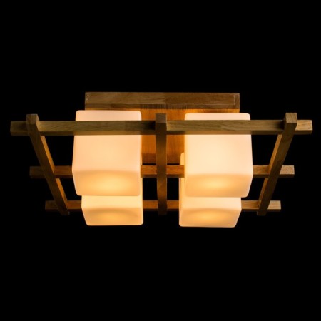 Woods 4x60W E27 lamp is brown 52x52x20 cm-1
