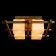 Woods 4x60W E27 lamp is brown 52x52x20 cm