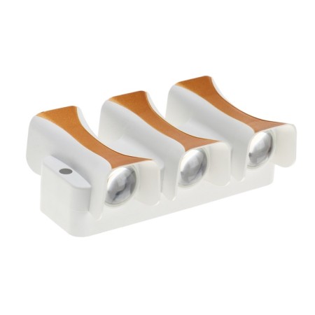 Facade lamp "Elegant", FSD-042, 6 W, 3000K, 3 rays, IP65, 220 V, plastic, white-5